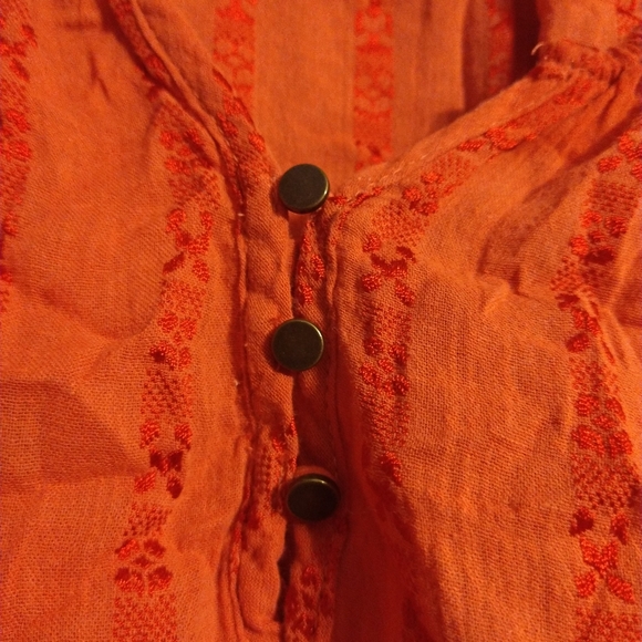 Maurice's XXL Orange Boho Shirt - Picture 4 of 7